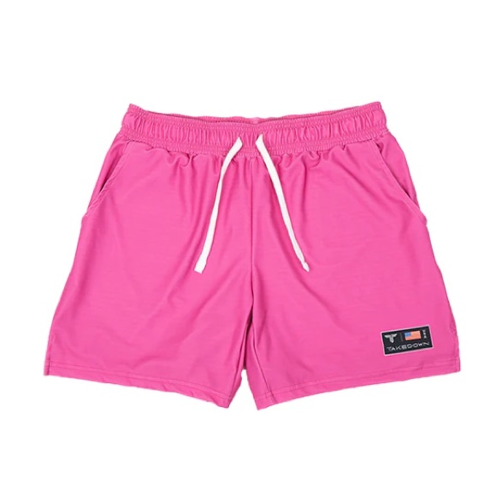 Takedown Core Pink Gym Shorts size L